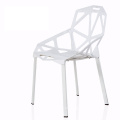 Muebles creativos Moda nórdica silla hueca hotel ocio café silla pierna de metal silla de comedor